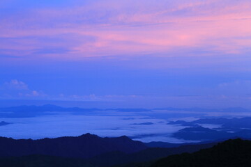 The sea of mist in Doi Pha Hom Pok , the second highest viewpoint of Thailand. This mountain is 2,285 m. from the middle sea level.
Doi Pha Hom Pok National Park  , Chiang Mai ,THAILAND