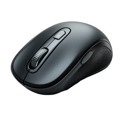 Wireless Mouse Isolated on Transparent Background, PNG