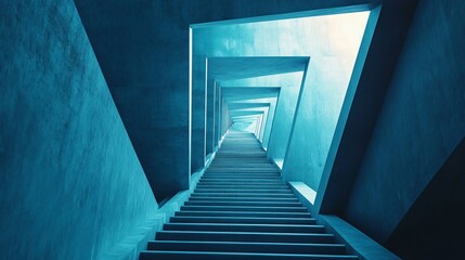 Obraz premium Innovative Geometric Structure for Digital Transformation in Business Concepts