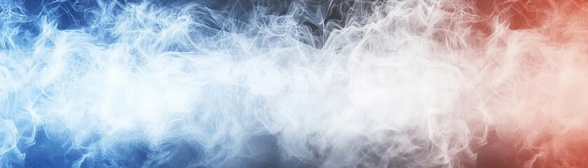 Obraz premium Cold & warm smoke blend, abstract background