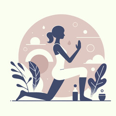 illustration of person doing workout