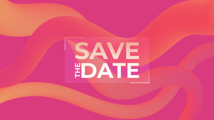 Save the date banner. Can be used for business, marketing and advertising. logo graphic design of event summit made for Technology and upcoming events.	