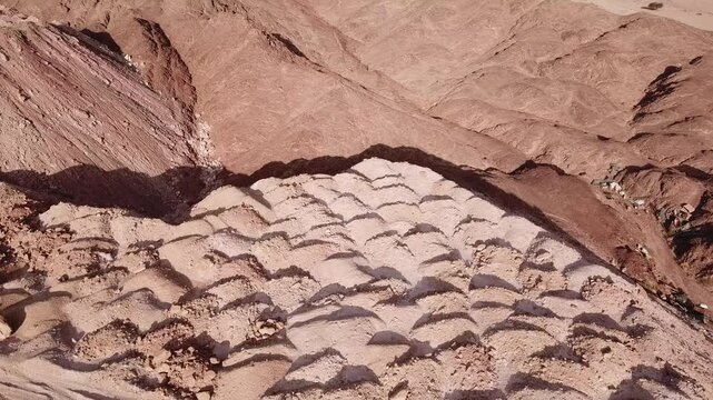 Ascending aerial view of Timna Park