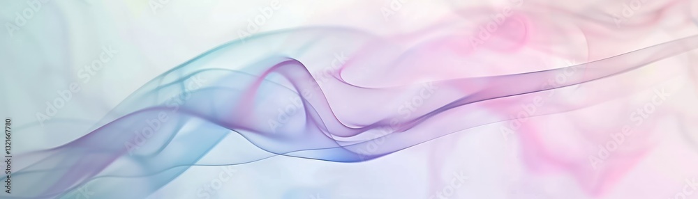 Wall mural abstract soft thin pastel background with smoke and wavy elements abstract background gradient.