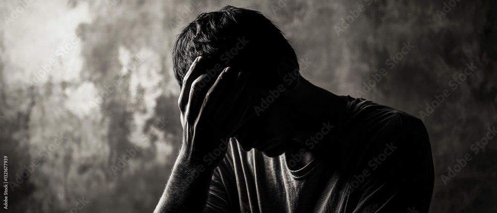 Poster A person hiding their identity with a black object