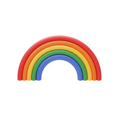 Simple Two-Line Rainbow Arc Icon