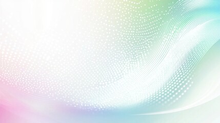 Obraz premium Abstract pastel wave background with glowing particles.