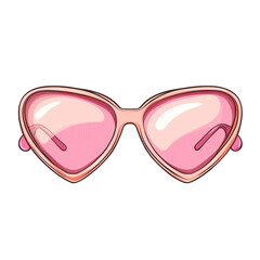 Pink heart shaped sunglasses summer fashion accessory stylish shades