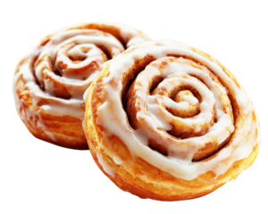 Delicious cinnamon rolls with rich swirl of icing on top, perfect for sweet treat. These pastries are soft, fluffy, and ideal for breakfast or dessert