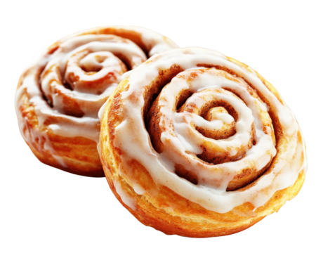 Delicious cinnamon rolls with rich swirl of icing on top, perfect for sweet treat. These pastries are soft, fluffy, and ideal for breakfast or dessert