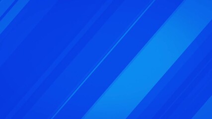 Repeating diagonal blue lines background animation for presentations and video projects. Clean design. 