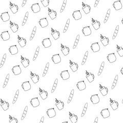 seamless pattern for cafe branding