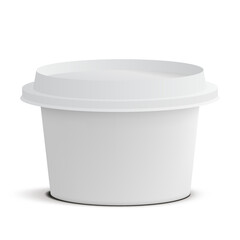 Round Plastic Tub Container For Dairy Product