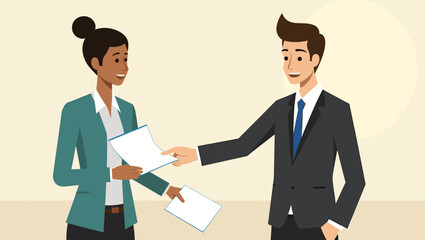 Young Businesswoman Finalizing a New Business Contract