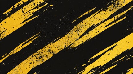 Striking Black and Gold Abstract Art Design