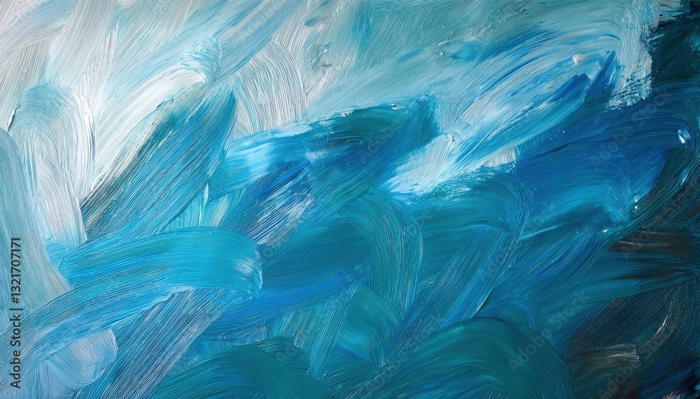 Aufkleber dynamic abstract blue brushstroke texture with flowing paint pattern for modern backgrounds, design projects, and artistic concepts