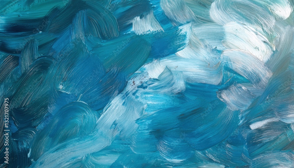 Poster dynamic abstract blue brushstroke texture with flowing paint pattern for modern backgrounds, design projects, and artistic concepts