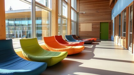 an image of a relaxation area in a school for students to unwind.