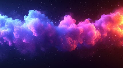 Colorful cosmic cloudscape, nebula, space background, design element