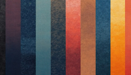 Fototapeta premium Colorful fabric texture with vertical stripes showcasing various shades and patterns, ideal for design projects