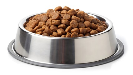 Stainless Steel Pet Bowl with Dry Kibble Nutrition & Care V5