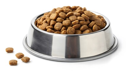 Stainless Steel Pet Bowl with Dry Kibble Nutrition & Care V6