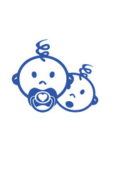 bebe tetine jumeaux deux 