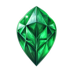 Sparkling Emerald Gem Dazzling Green Jewel
