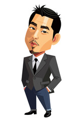 Obraz premium businessman cartoon character
