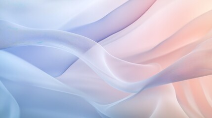 Obraz premium Soft pastel colored abstract background with flowing smooth waves and light delicate hues creating a gentle and airy texture