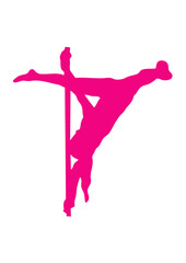 pole dance silhouette danse sexy sportive