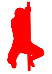 pole dance silhouette danse sexy sportive