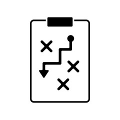 Obraz premium Icon a strategy, isolated against a clean background.