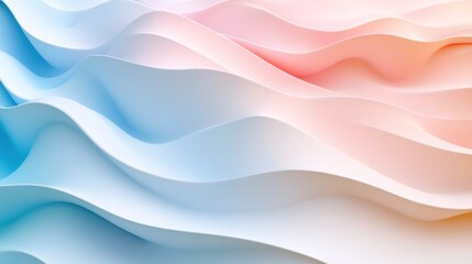 Fototapeta premium Abstract pastel wave background.