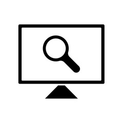 Icon a monitor, isolated against a clean background.