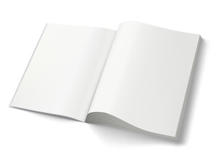 Realistic 3D Magazine Mockup With Clean Page