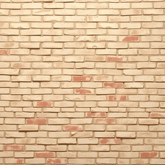Fototapeta premium Empty background of wide cream brick wall texture. Beige old brown brick wall concrete or stone textured, wallpaper limestone abstract.