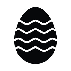 easter egg icon silhouette vector