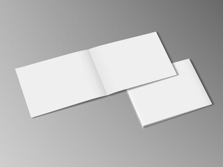 Open And Closed Booklet, Brochure Or Magazine