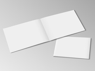 Open And Closed Booklet, Brochure Or Magazine