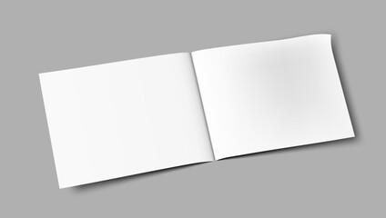 A5, A4, A3 Blank Half-folded Brochure Cover Mockup