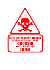mange importe grossir chier citation tete de mort panneau