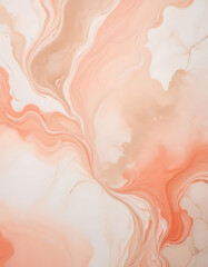 Fototapeta premium Terracotta Marble Texture - Warm Abstract Flow