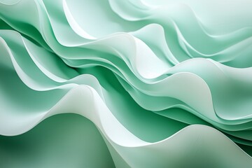 Obraz premium Sublime teal abstract waves background image for creative compositions
