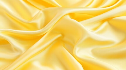 Obraz premium Golden silk satin fabric abstract background.AI Generative.