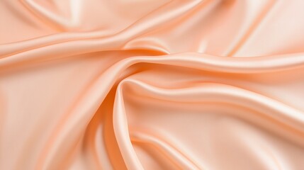 Obraz premium Golden silk satin fabric abstract background.AI Generative.