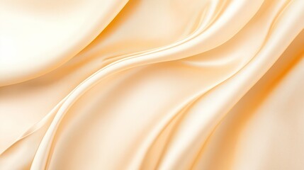 Fototapeta premium Golden silk satin fabric abstract background.AI Generative.