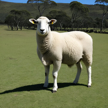 A Doper ewe enjoys the mallasa block
