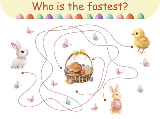Who is the fastest Easter educational game with Easter eggs Activity for  kids and toddlers