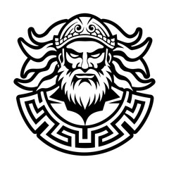 A solid style icon of hephaestus tattoo symbol